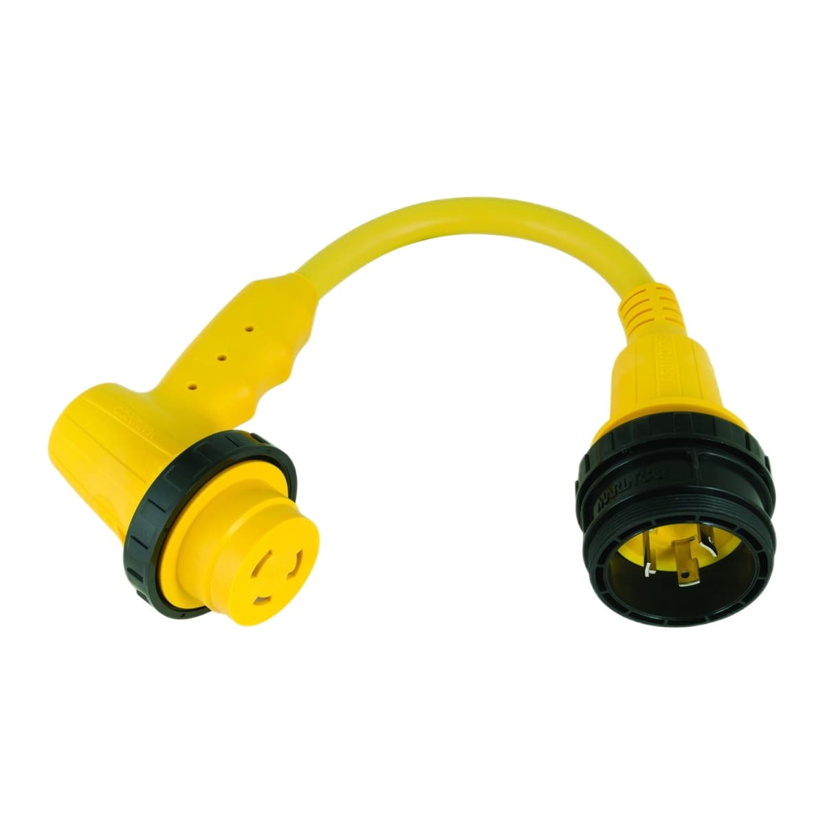 Marinco 30A Right-Angle RV Power Cord Adapter