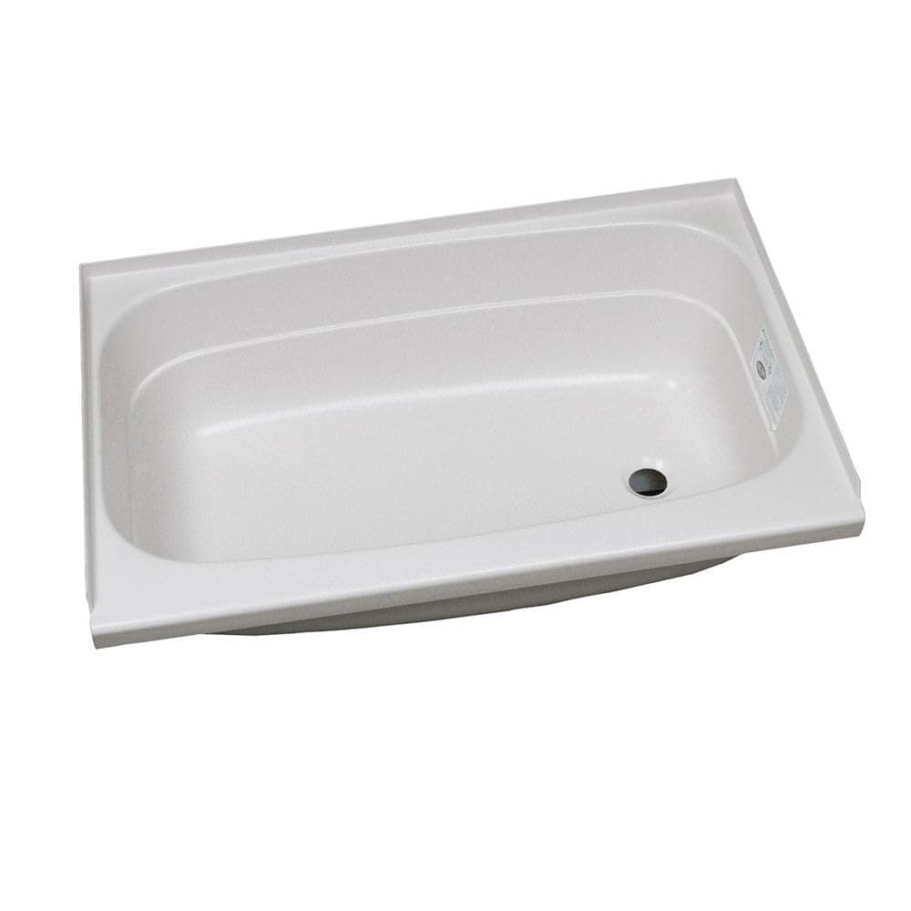 Specialty Recreation RV Bathtub | 24" x 32", Right-Hand Drain, White