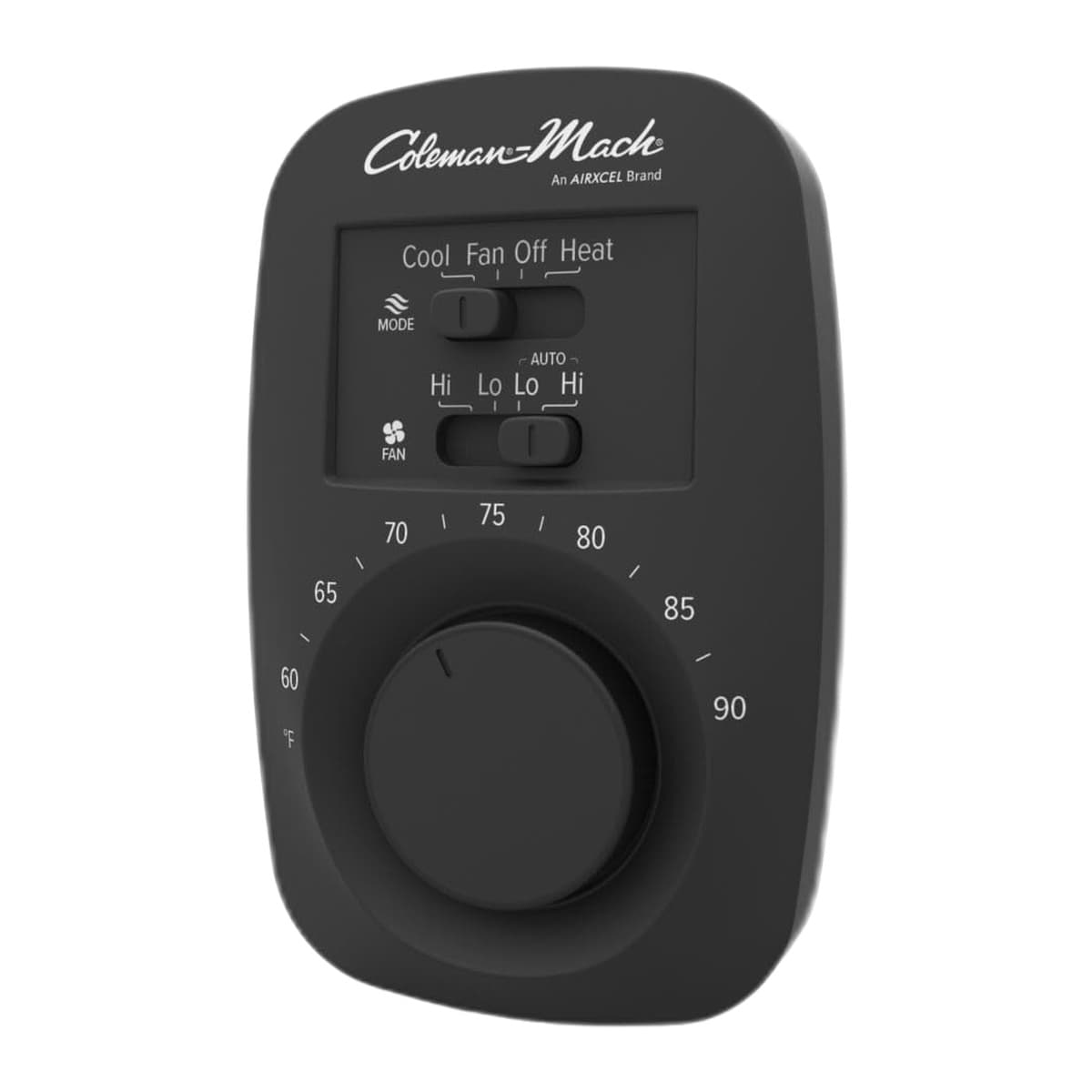 Coleman-Mach Analog Wall Thermostat, Black