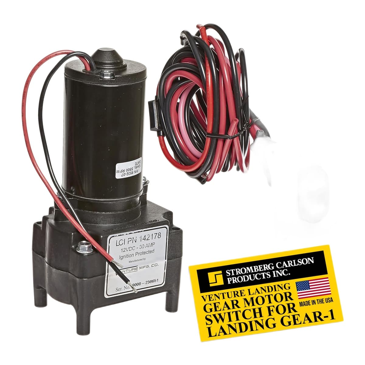 Stromberg Carlson Venture Landing Gear Motor with IP-Rated Switch