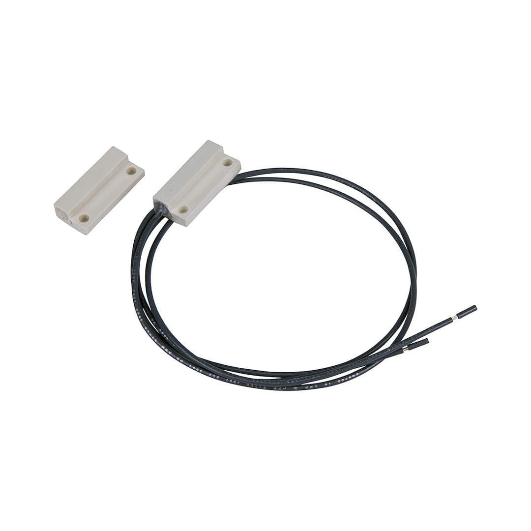Kwikee Miniature Rectangle Door Switch Kit | White, Magnetic