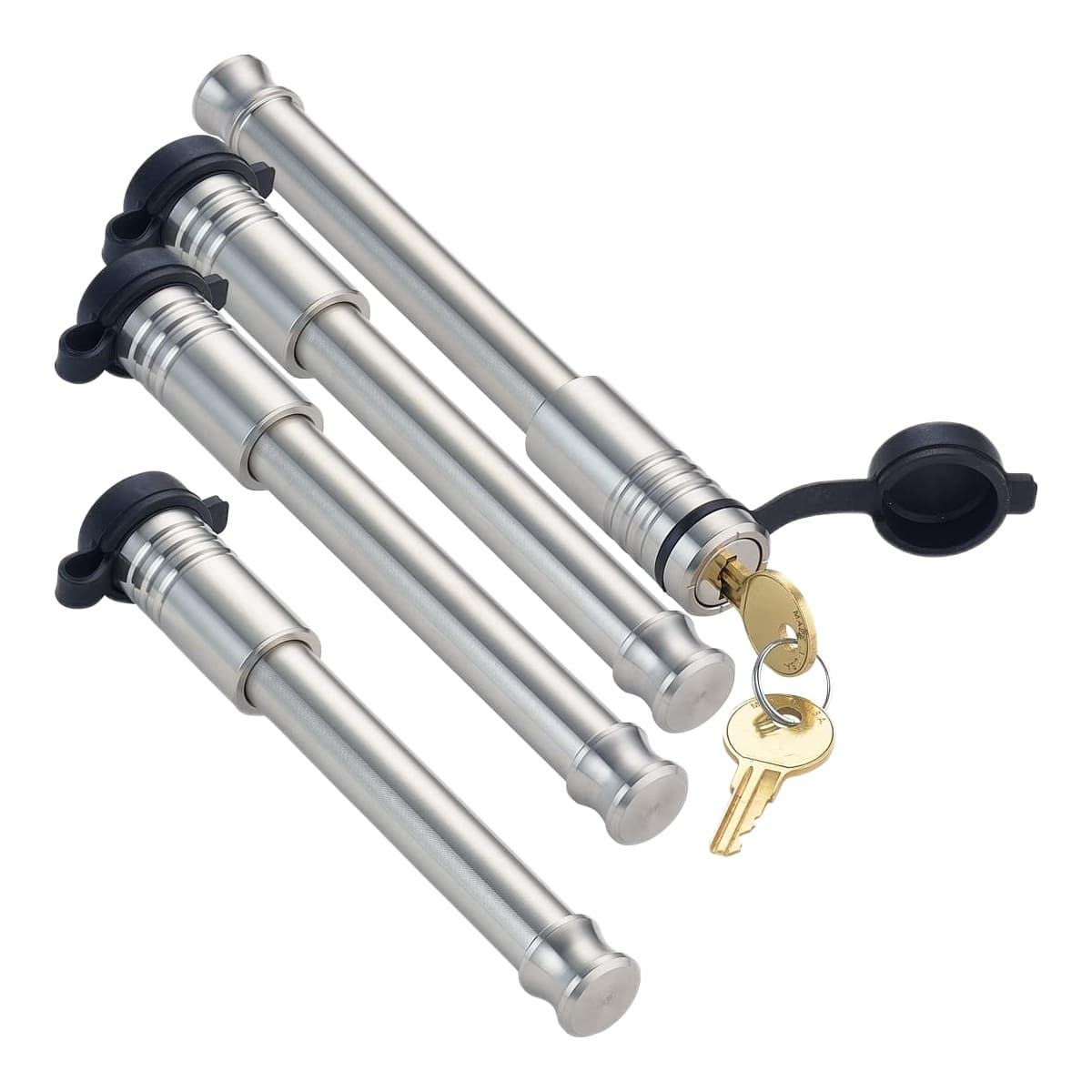 InfiniteRule 4-Pack Hitch Locks for B&W 2" & 2.5" Tow & Stow with 3" Receiver Lock