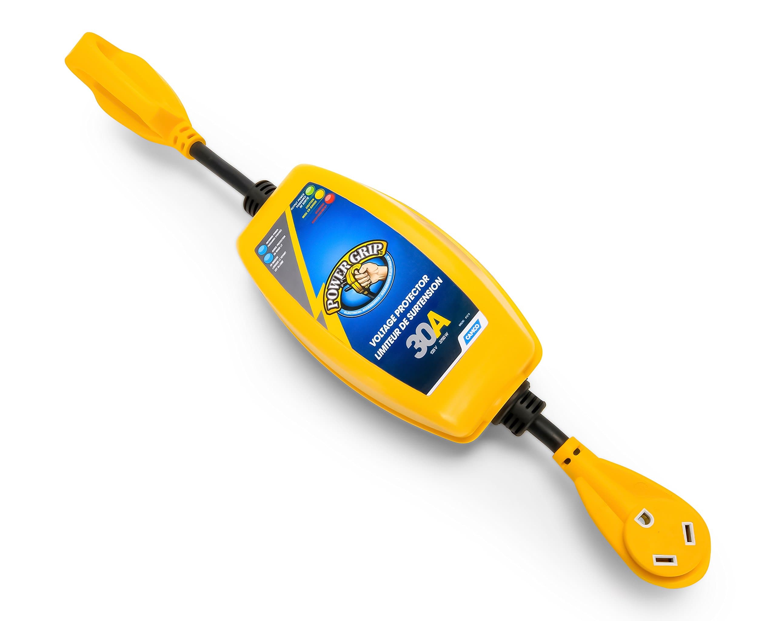 Camco Power Grip 50-Amp RV Voltage & Surge Protector | 4,200 Joules, Diagnostic LEDs