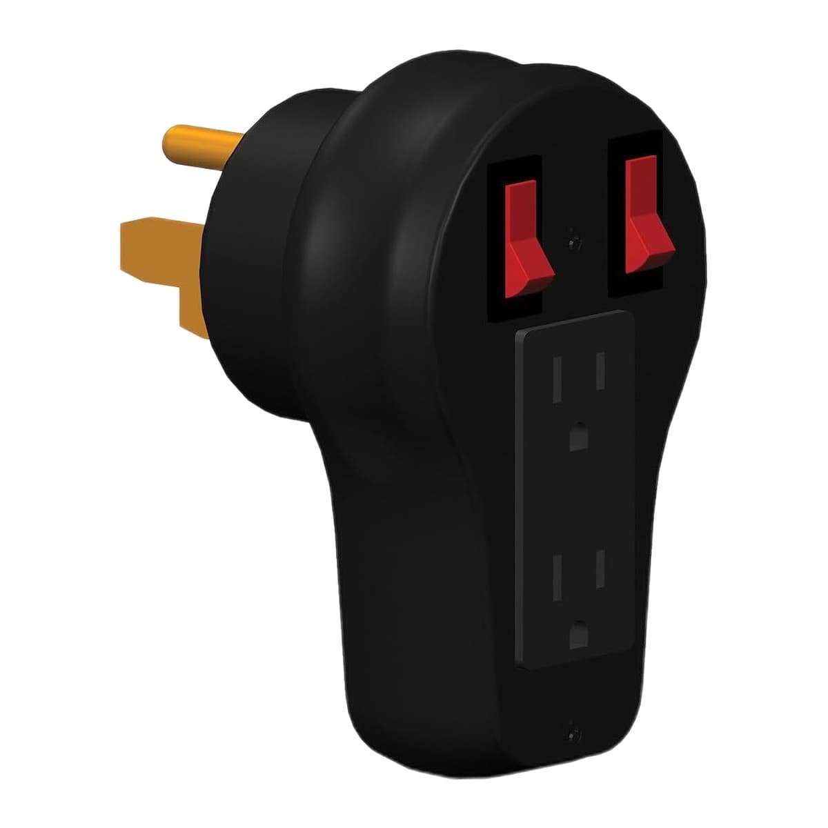 Progressive Industries CBA-5015 RV Circuit Breaker Adapter, 50A to Two 15A