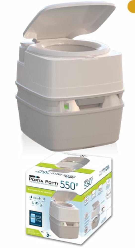 Thetford Porta Potti 550P MSD Portable Toilet | White, Piston Flush