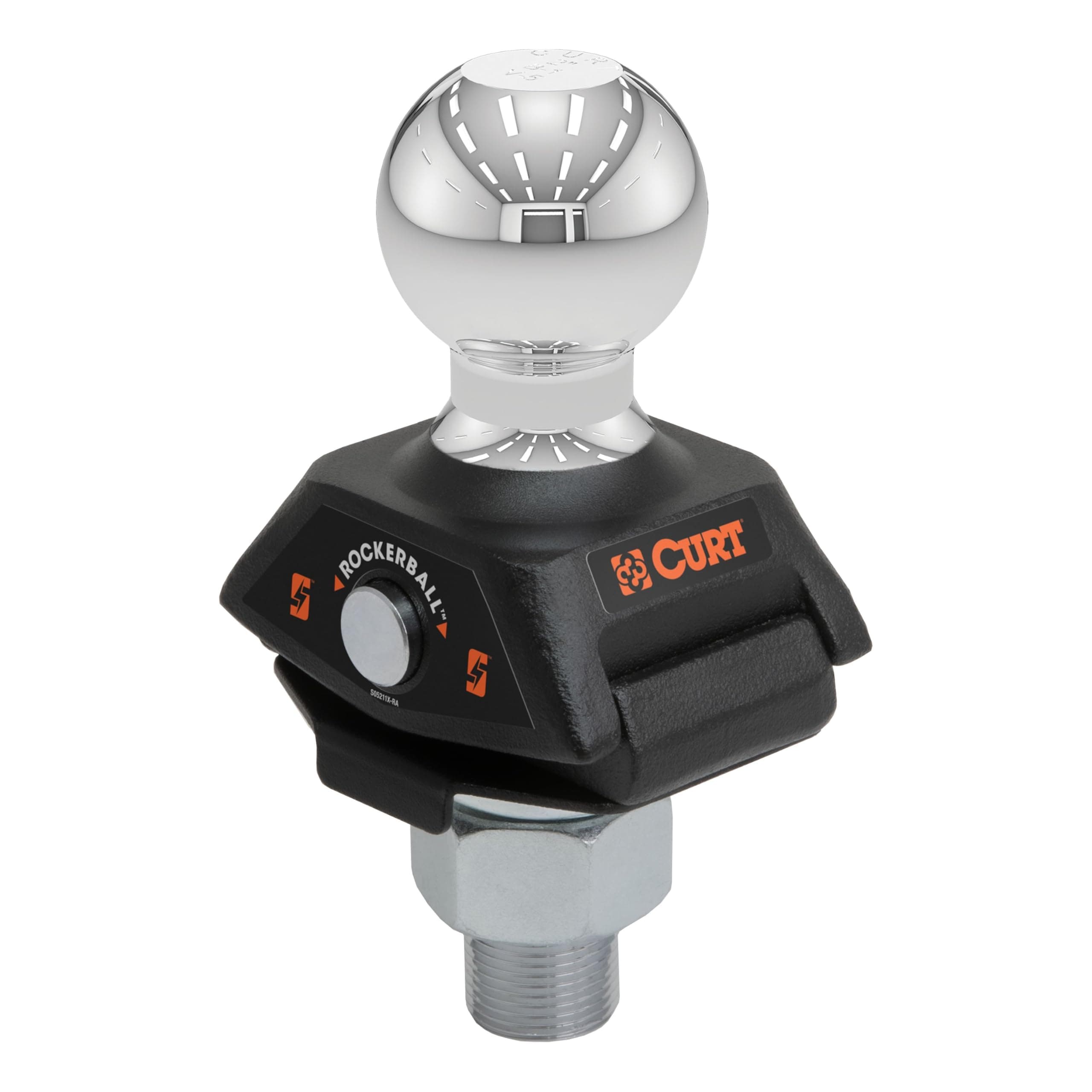 CURT RockerBall Cushion Trailer Hitch Ball | 2-5/16" Ball, 1" Shank, 7,500 lbs GTW