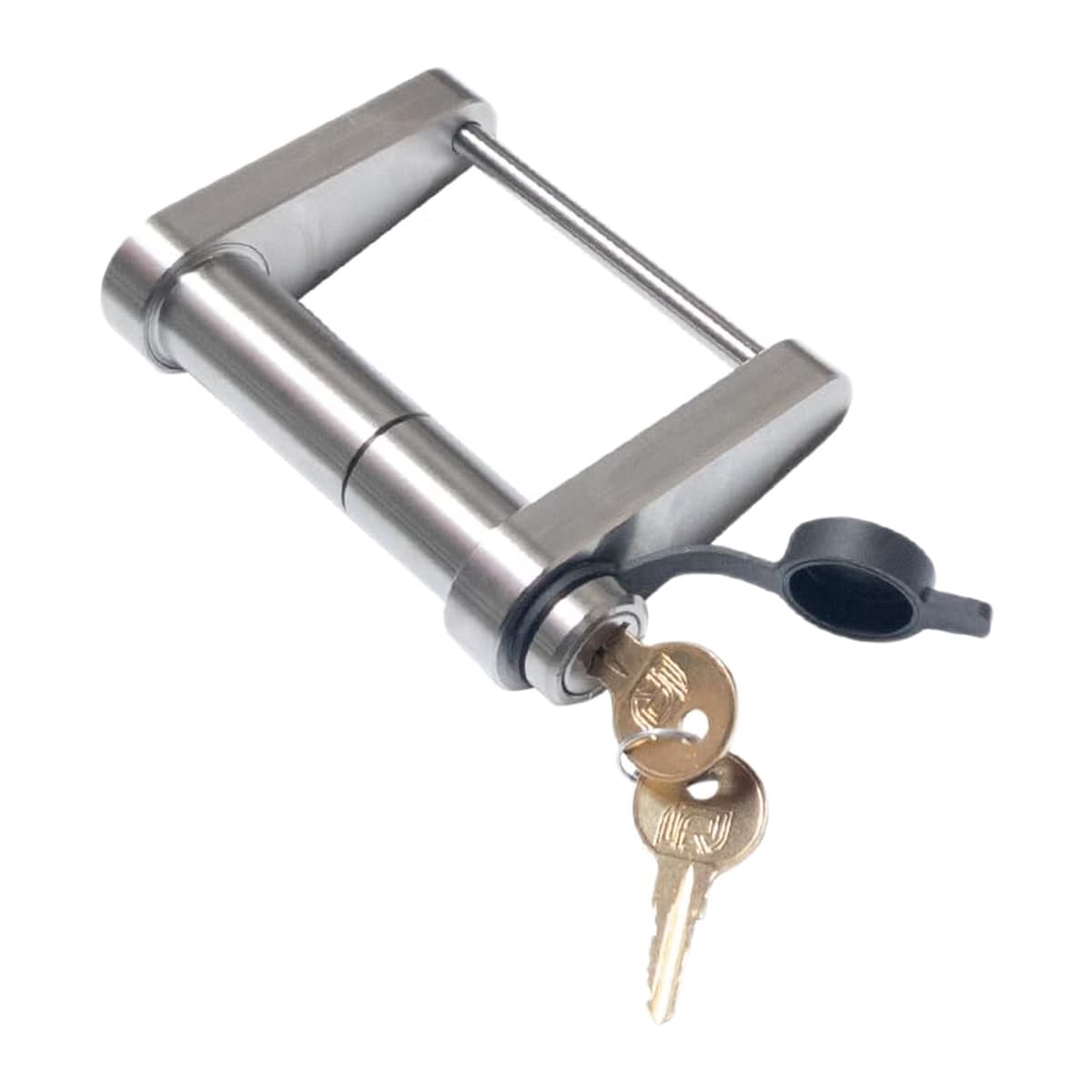 InfiniteRule XL Deep Trailer Latch Lock for 3-1/8" Coupler Latch, Stainless Steel