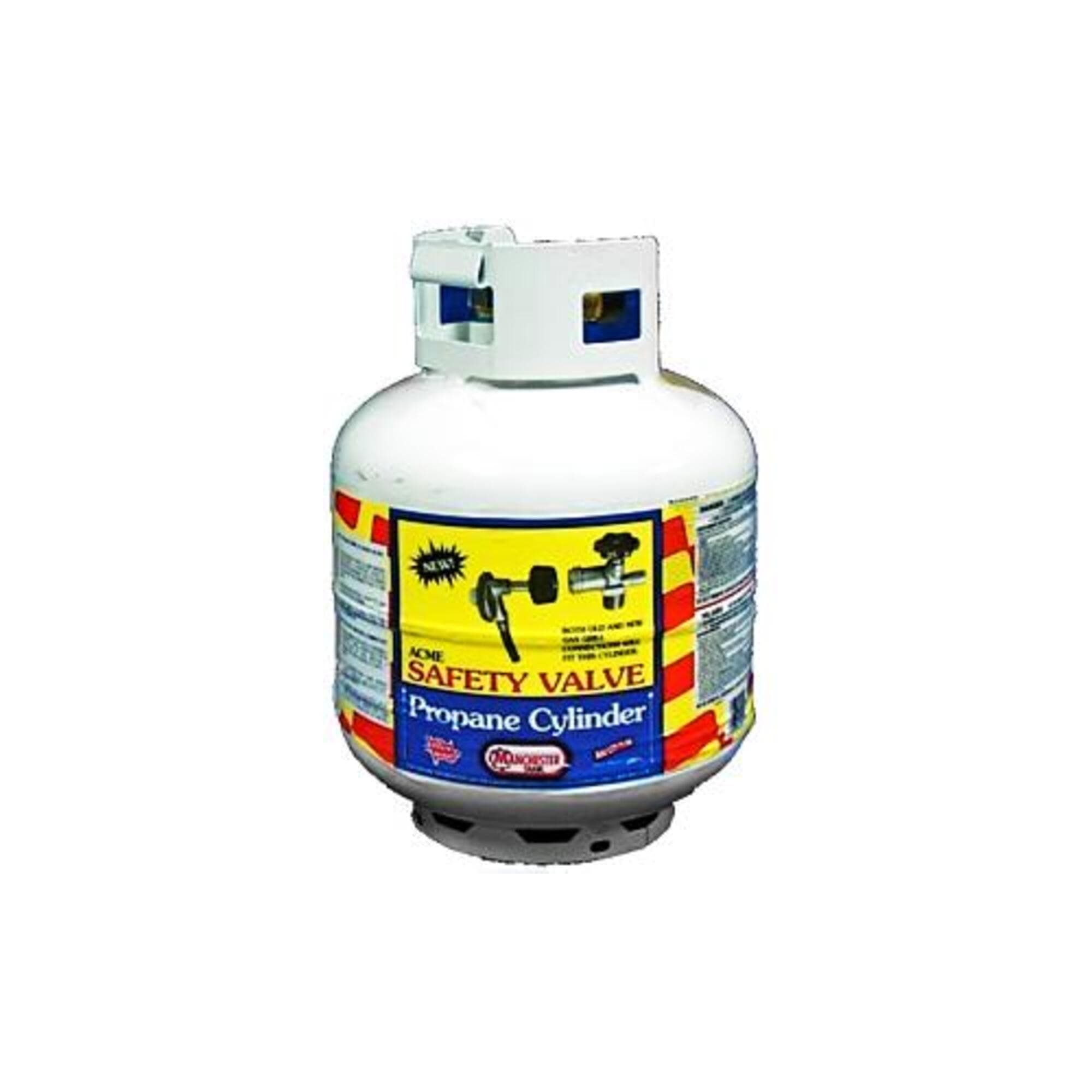 Manchester 30 lb LP Tank with Gauge | OPD Propane Tank, ~7 Gallon Capacity