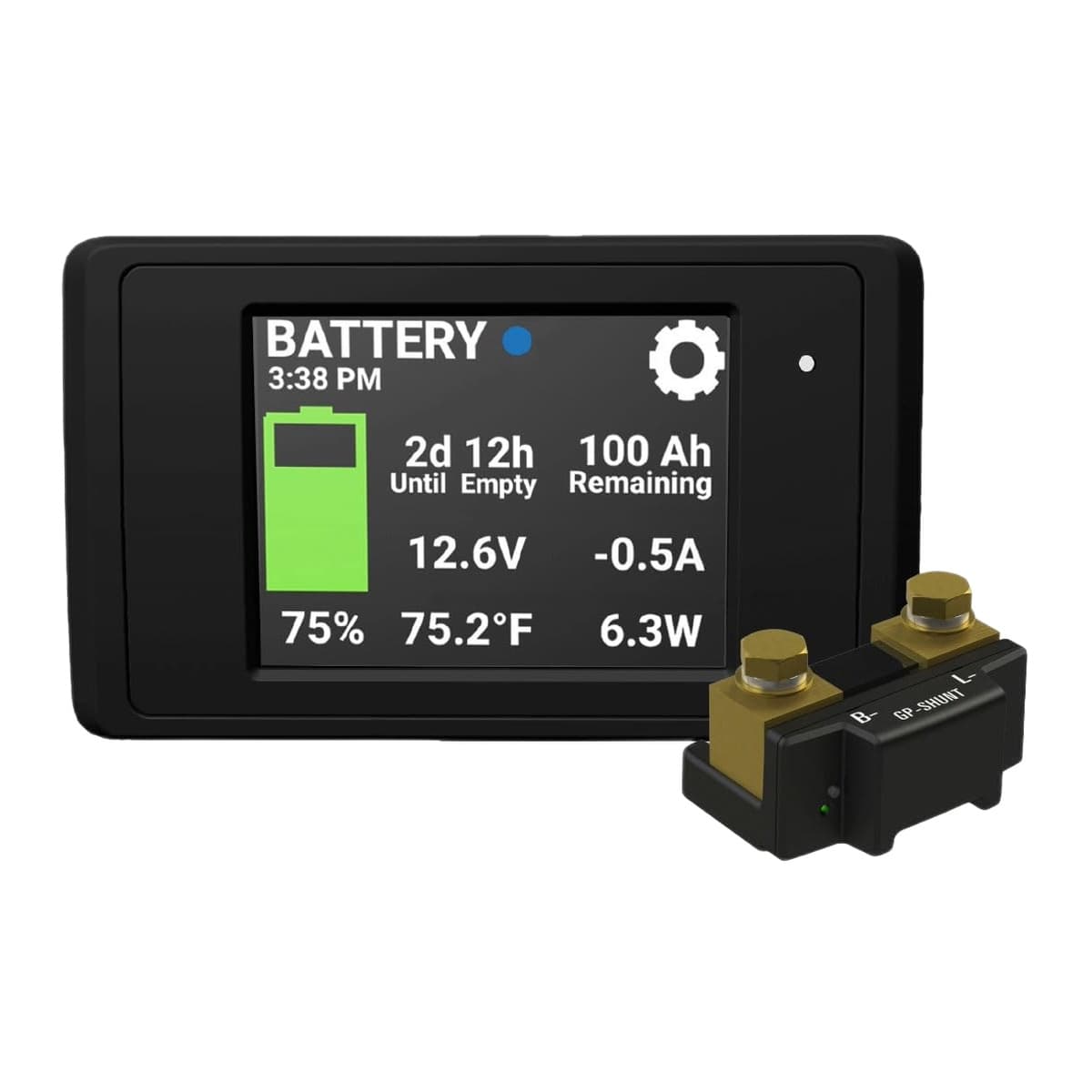 Go Power! Battery Manager with 500A Shunt & LCD Display