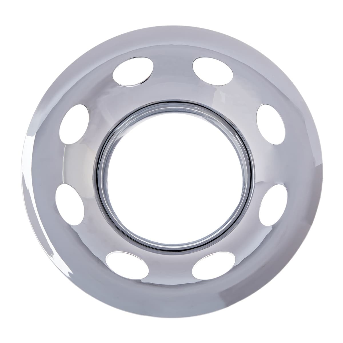 Phoenix USA QuickTrim 14" 5-Lug Chrome ABS Wheel Cover, Open Center