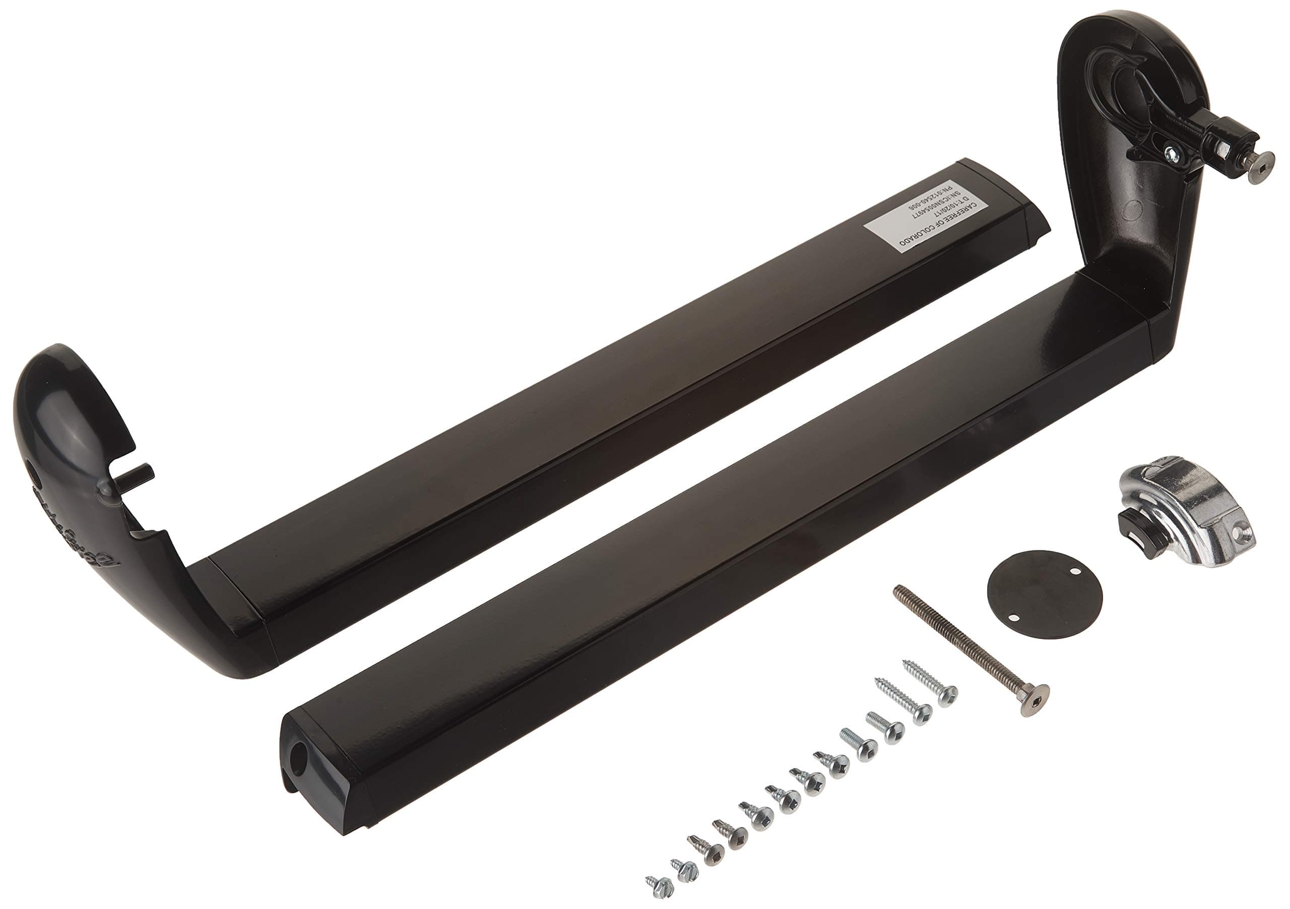 Carefree of Colorado Slide-Out Cover Mounting Bracket Kit | Black, Left & Right End Caps