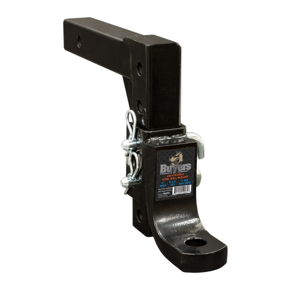 Buyers Products 4-Position Adjustable Solid-Shank Ball Mount