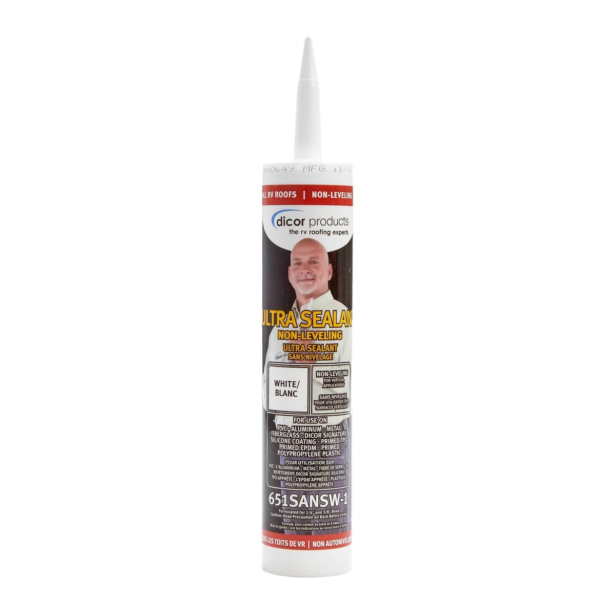 Dicor Ultra Sealant Non-Leveling | White, 10.1 oz