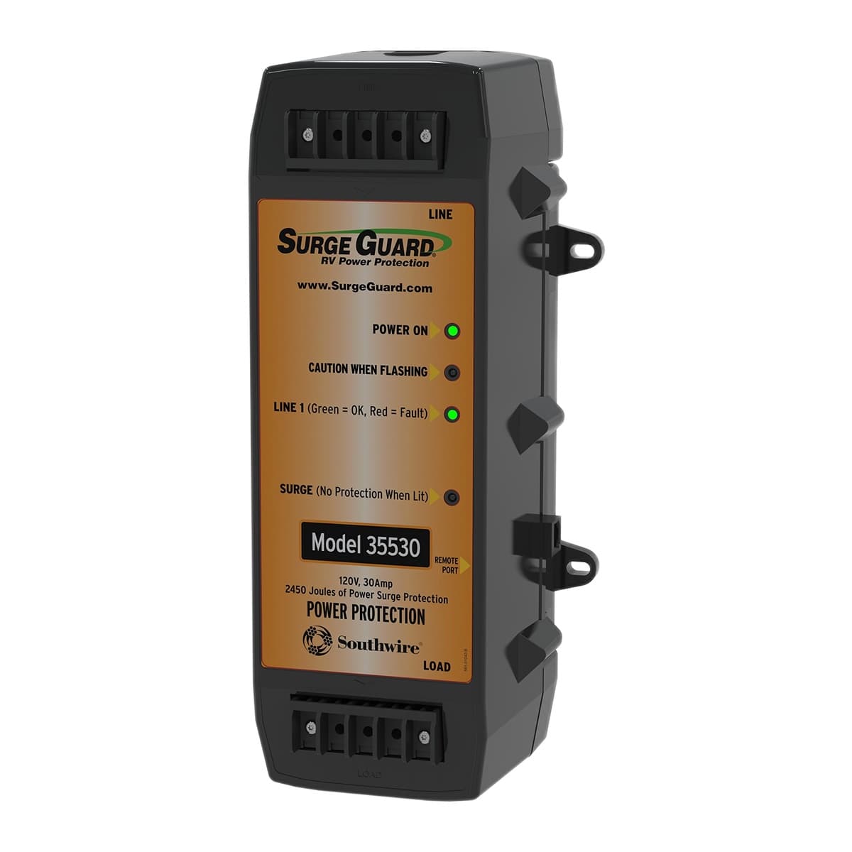 Southwire Surge Guard 30A Hardwired EMS | 2,450 Joules, Telecom Jack