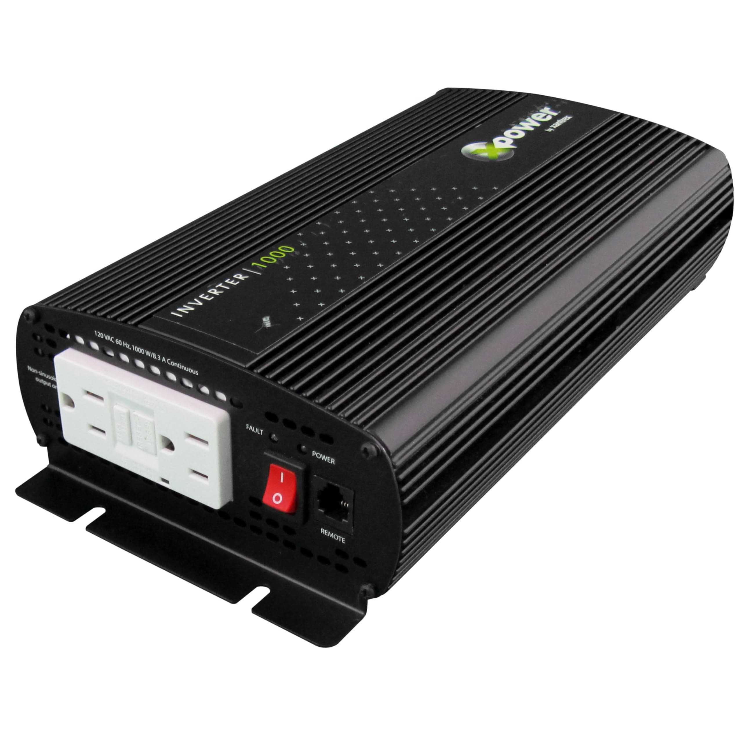 Xantrex XPower 1000W Inverter | Modified Sine Wave, 12V DC to 120V AC, Dual GFCI Outlets
