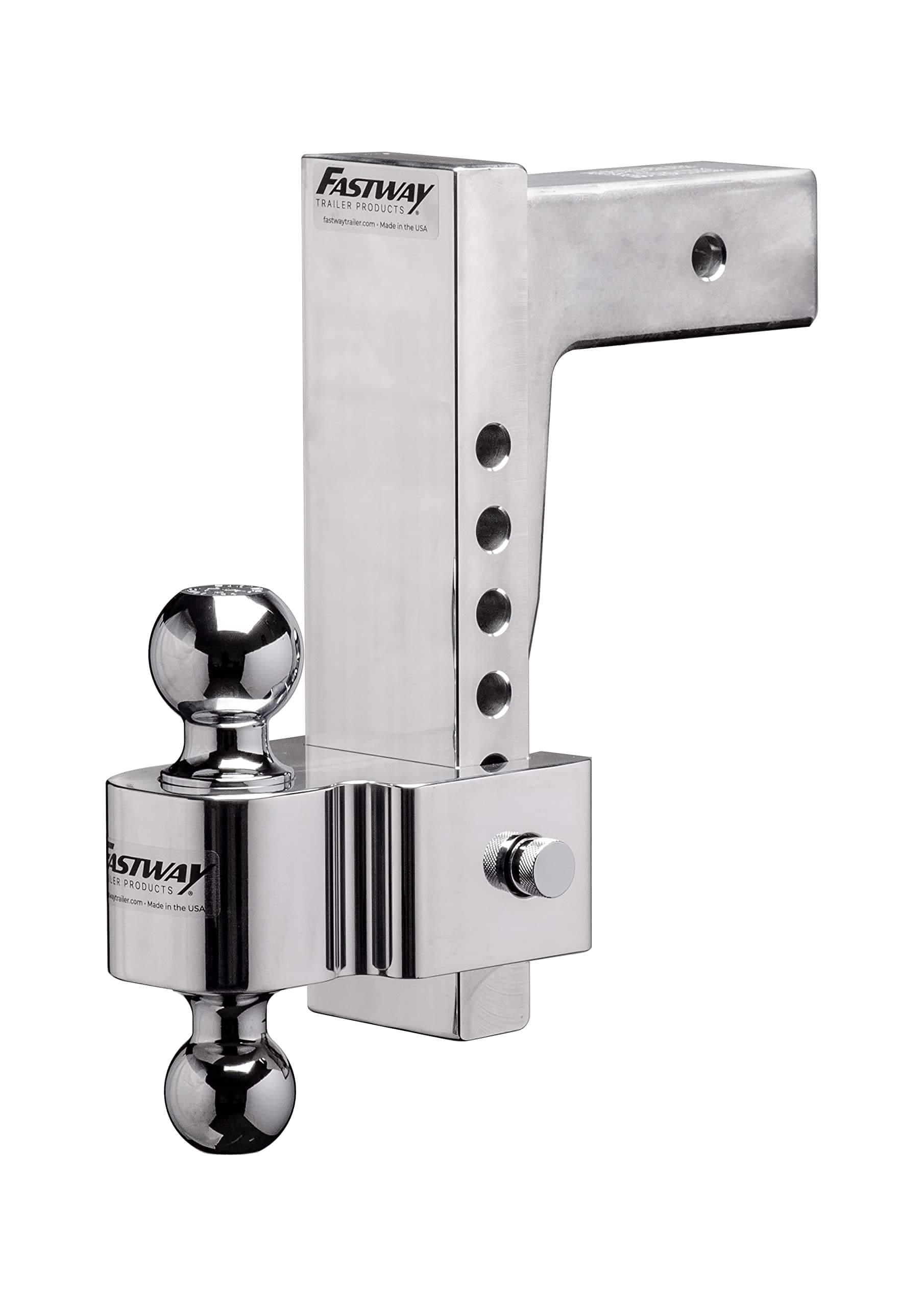 Fastway Flash Adjustable Aluminum Ball Mount | 10 in. Drop, 2.5 in. Shank, 18,000 lb.