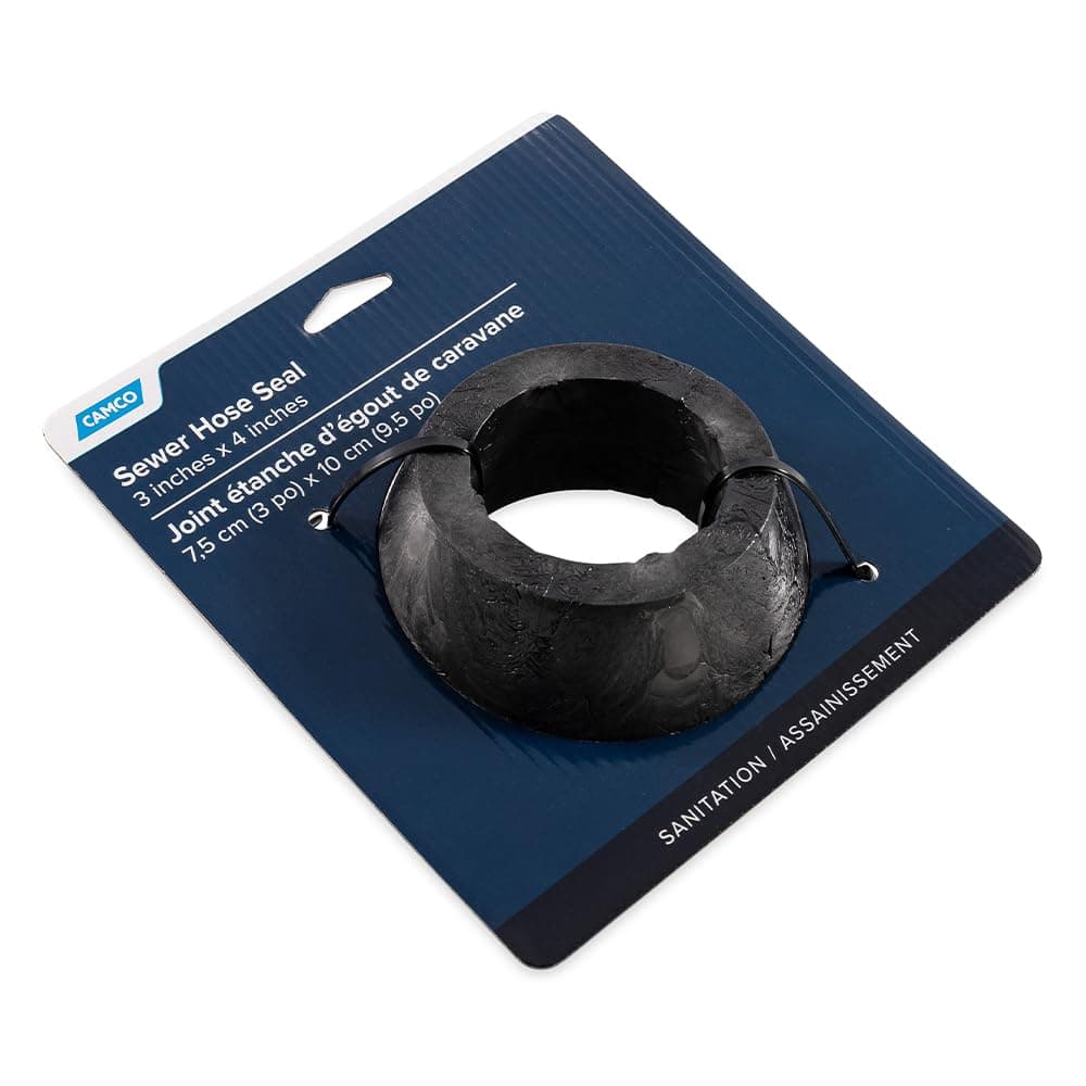 Camco Sewer Hose Seal | 4" x 3", Black