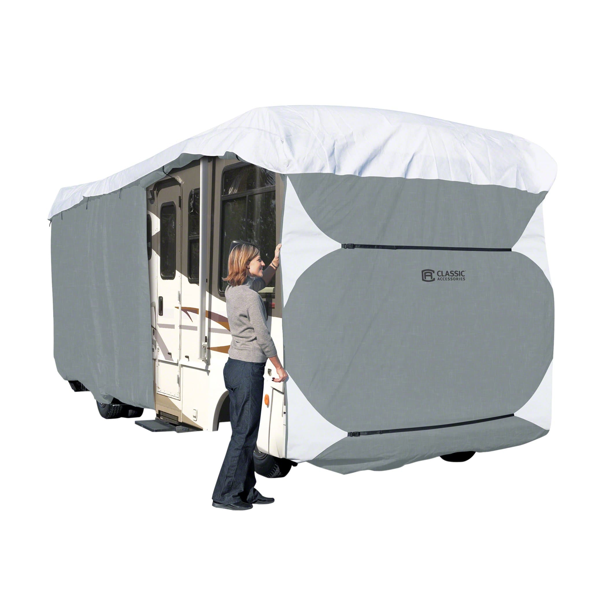 Classic Accessories PolyPro3 Deluxe Extra Tall Class A RV Cover | Fits 37'-40' Motorhomes