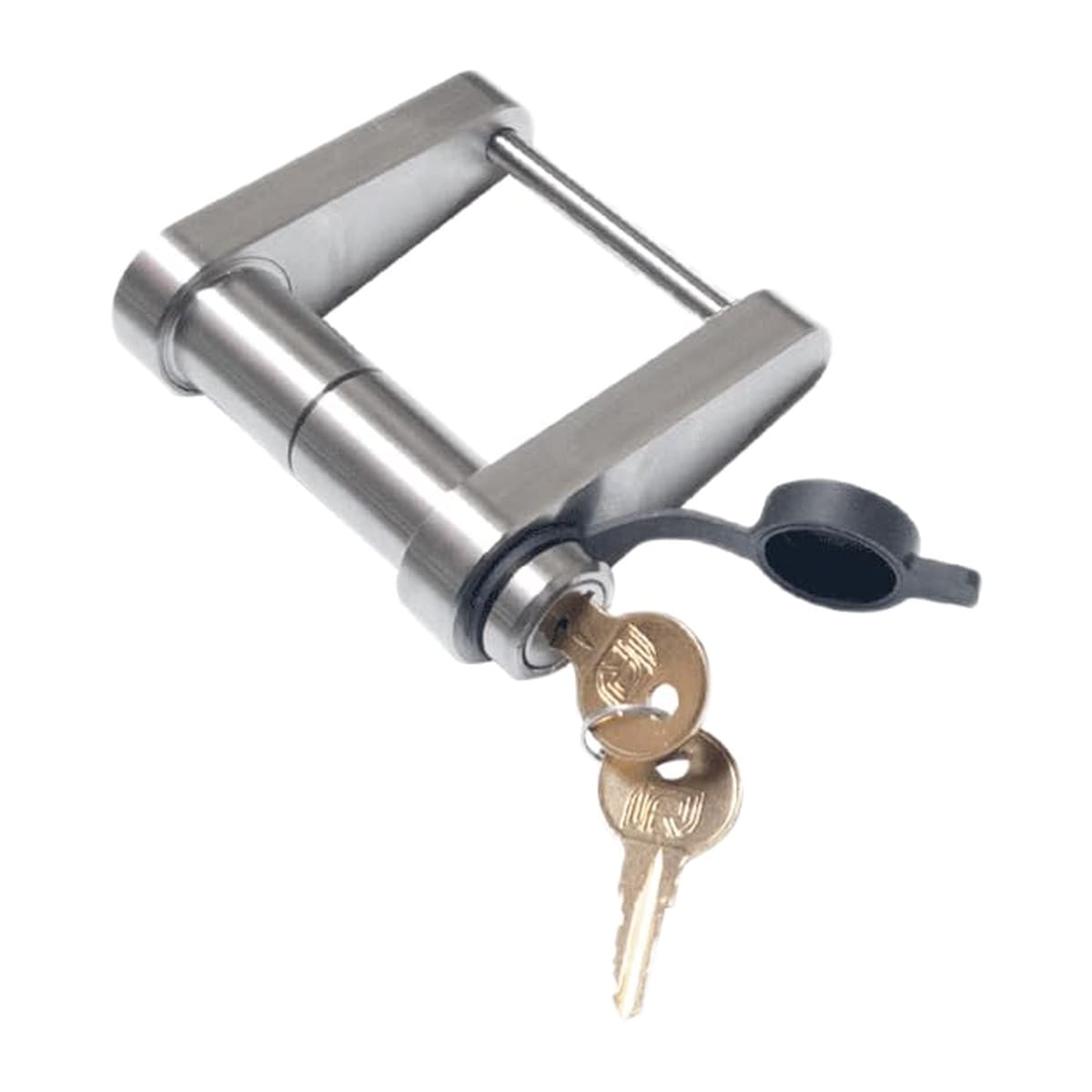 InfiniteRule Trailer Latch Lock for Bulldog-Style Coupler, Stainless Steel