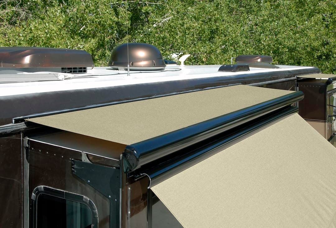 Carefree SOK III Slideout Awning Deflector | 101" Black, Deflector Only