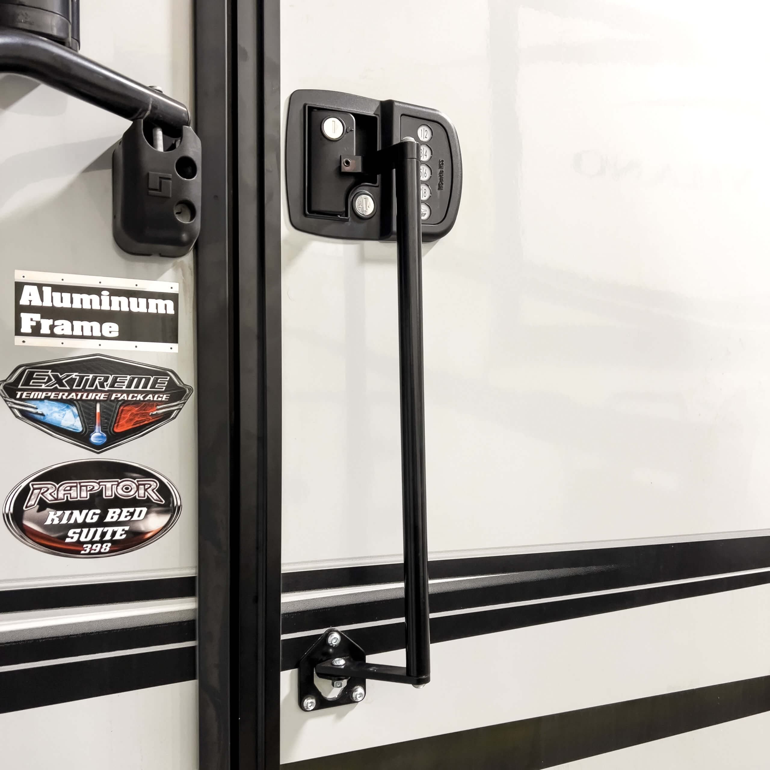 MORryde SP54-200 RV Entry Door Latch Extender | Black