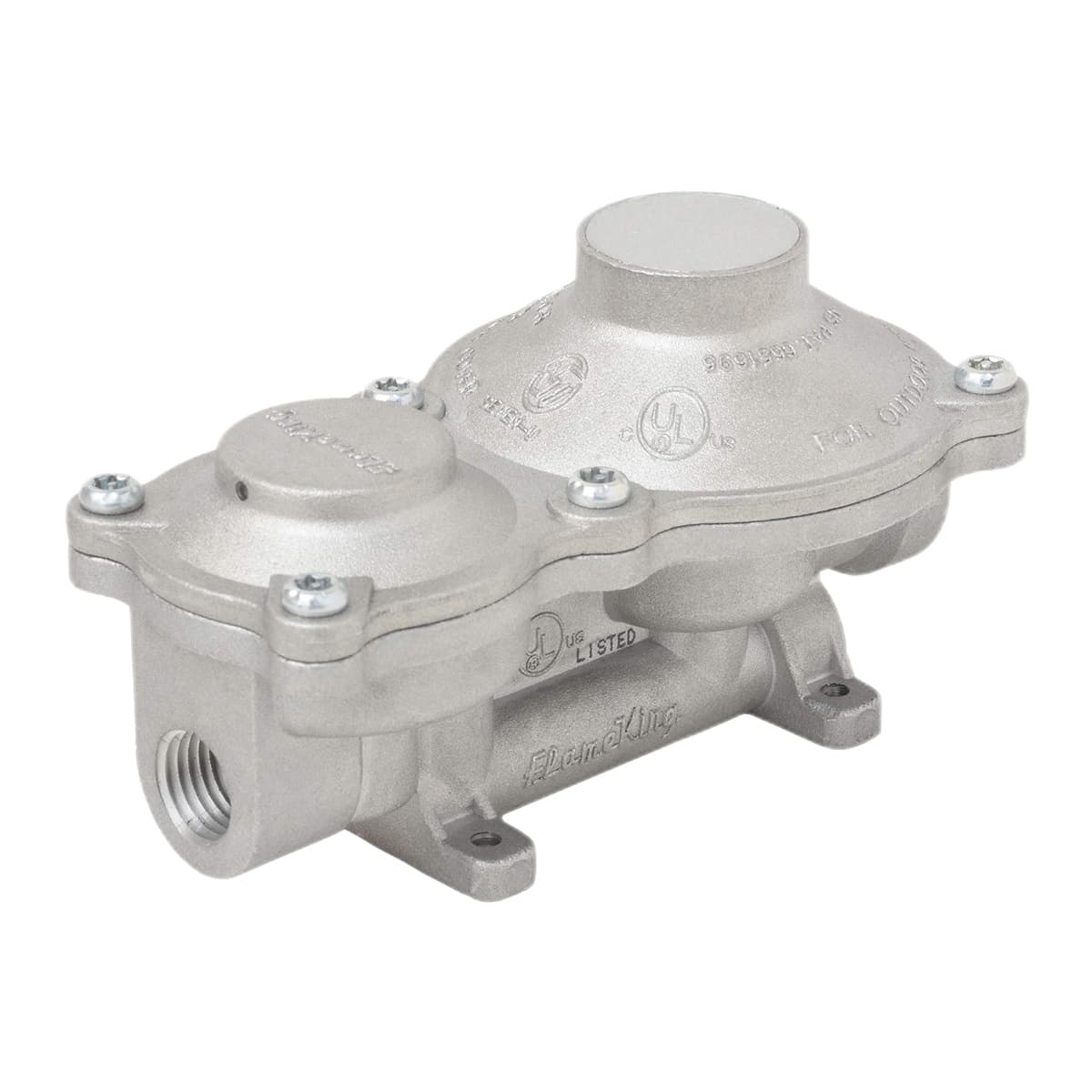 Flame King 2-Stage Propane Regulator | 150,000 BTU, Vertical Mount