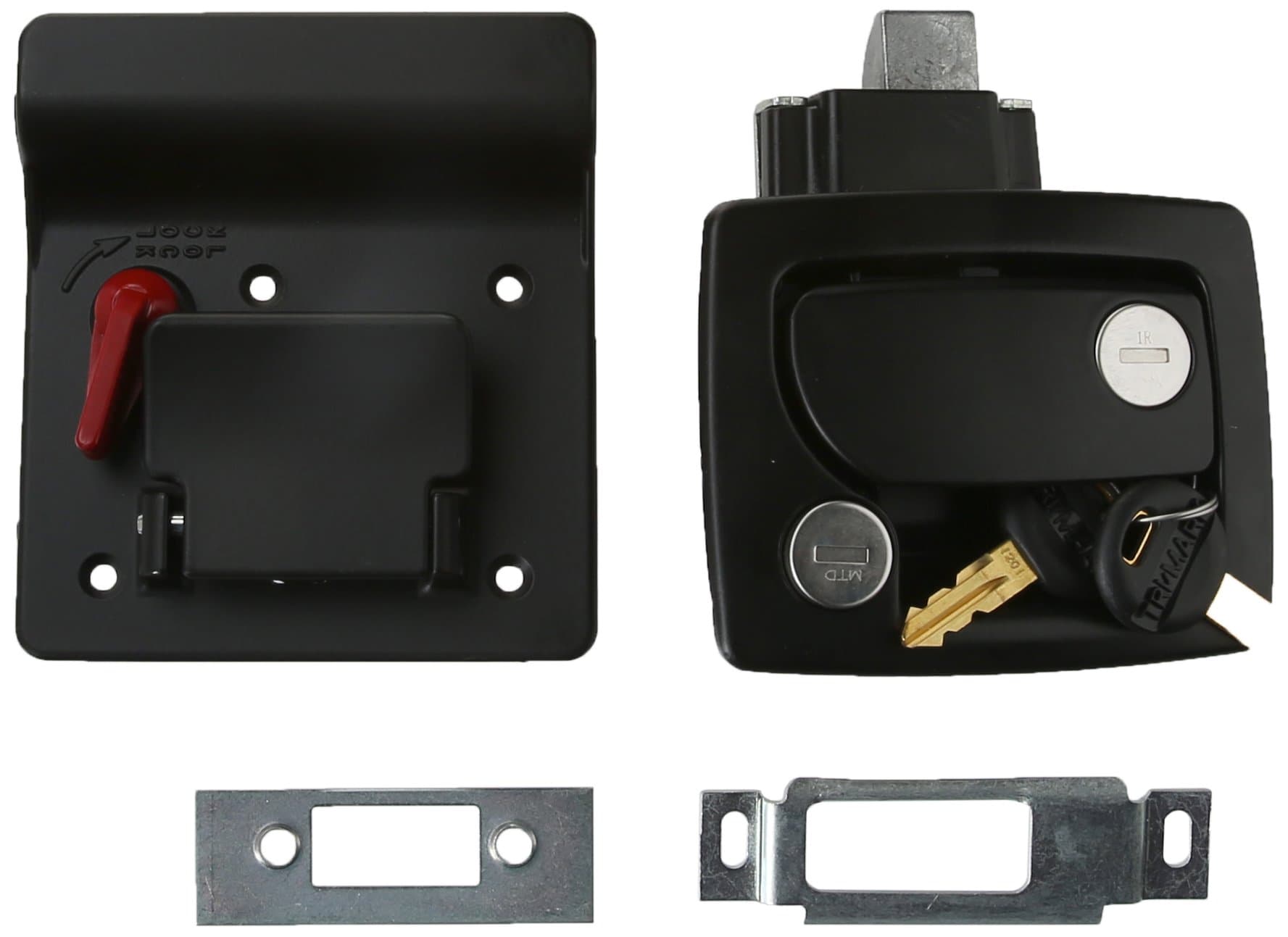 RV Designer T500 Travel Trailer Deadbolt Lock | Black