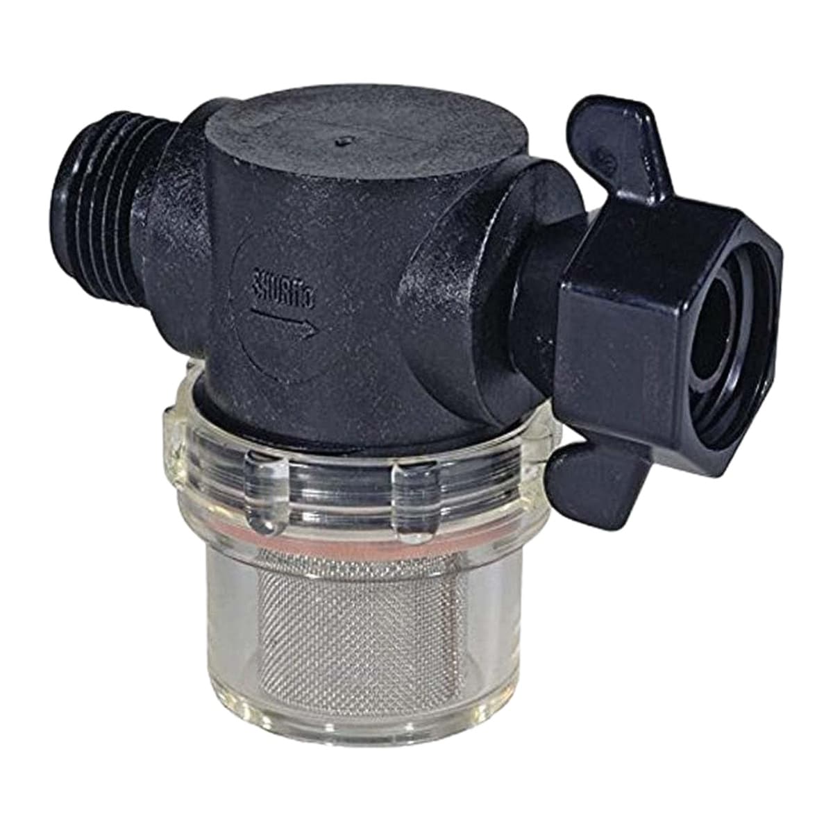 SHURFLO Swivel Nut Strainer | 1/2-inch, Clear Bowl