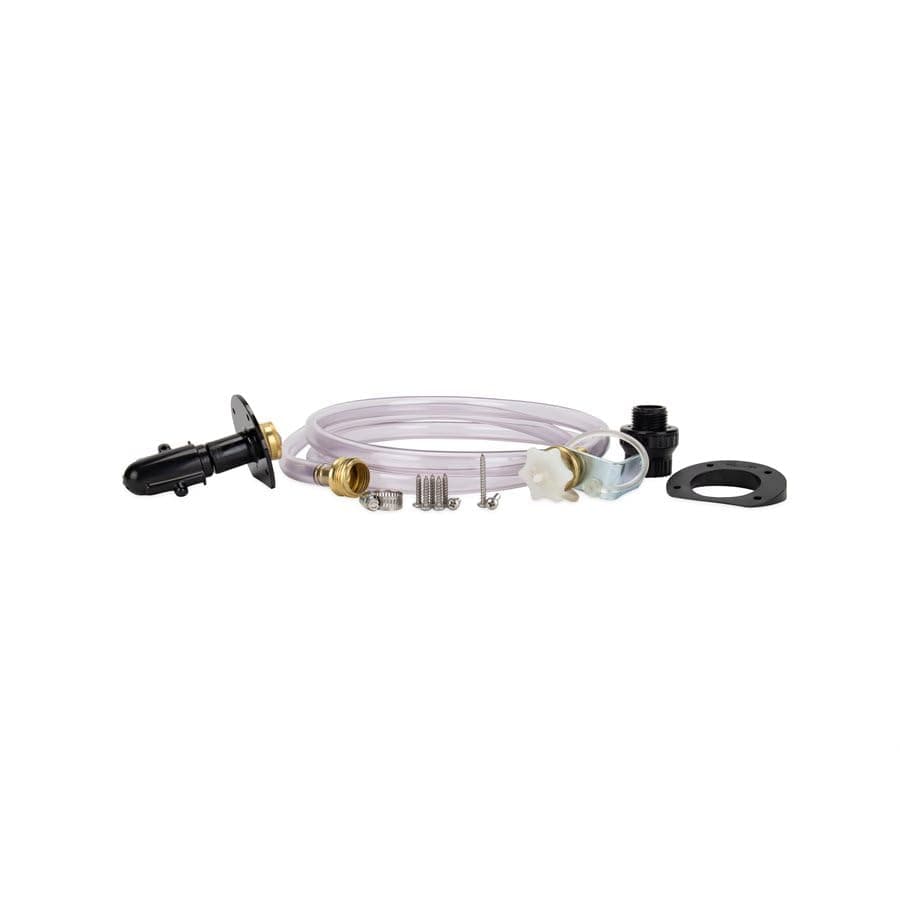 Camco Tornado Rotary Tank Rinser with Hose | 360-Degree Rotating Head, 6-Ft Hose, Permanent Mount