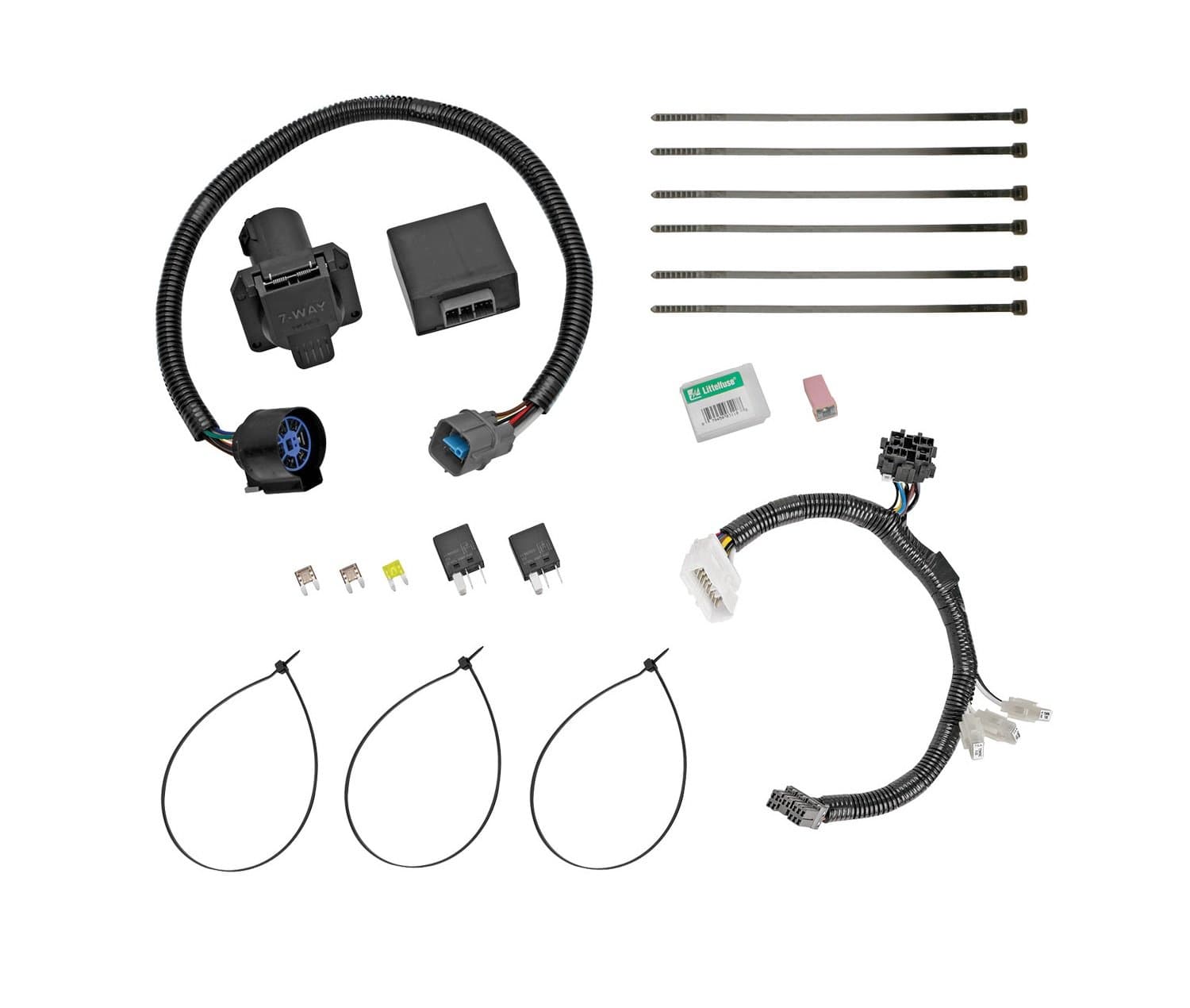 Draw-Tite Custom 7-Way Trailer Wiring Harness | Circuit-Protected ModuLite HD, 2012-2015 Honda Pilot