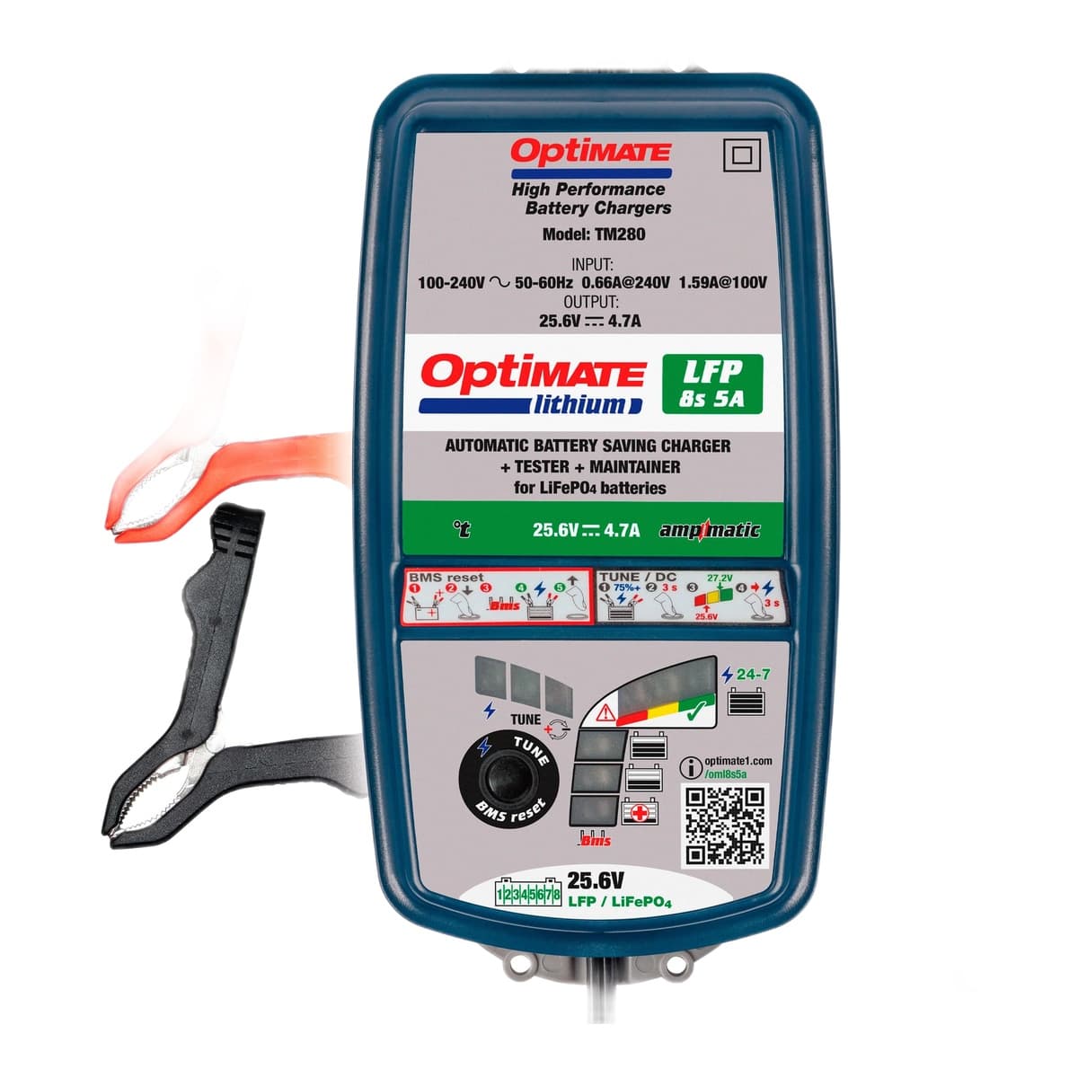 OptiMate Lithium 8s 5A Battery Charger & Maintainer (25.6/26.4V)