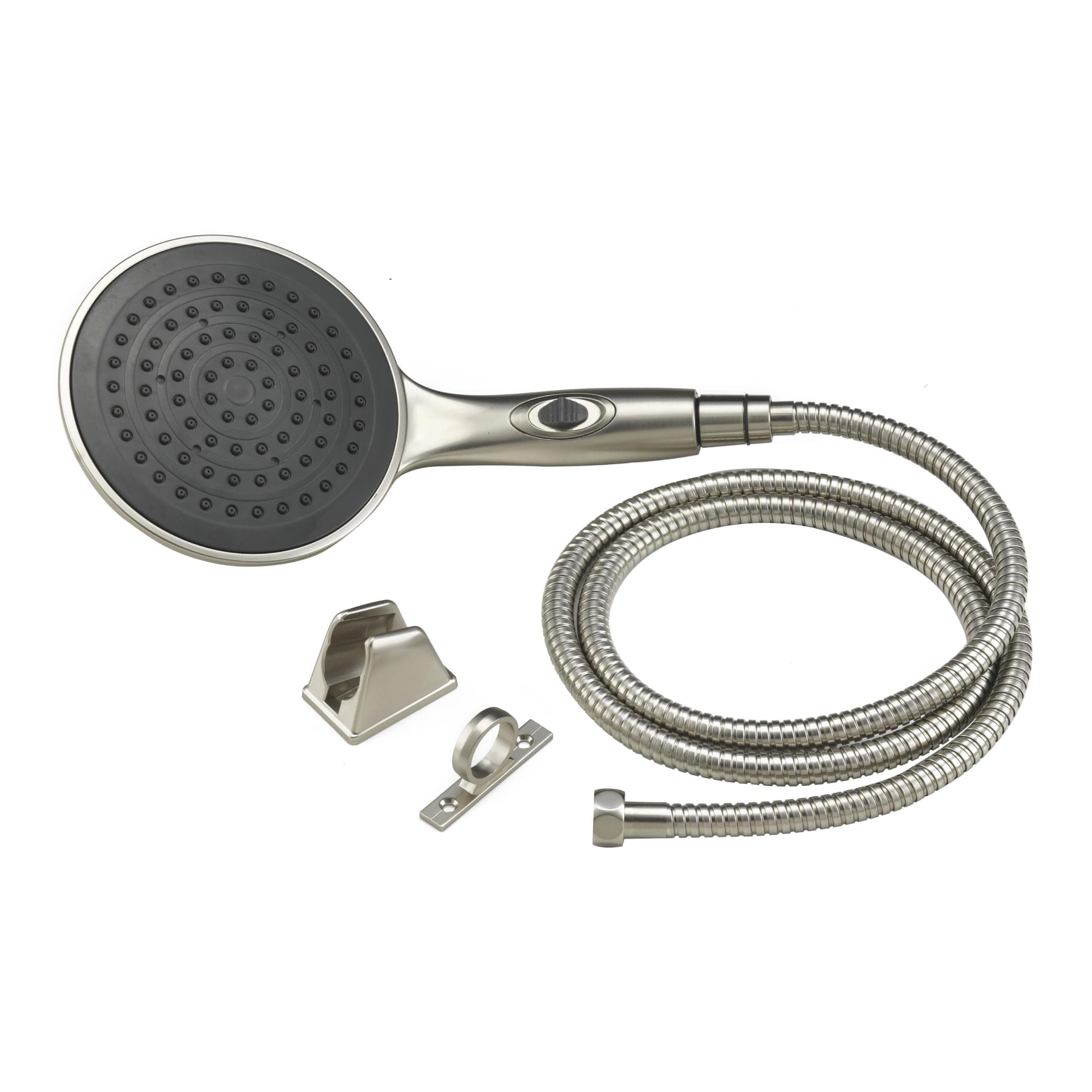 Dura Faucet Rain Shower Wand & Hose Kit | 6" Rain Head, Brushed Satin Nickel