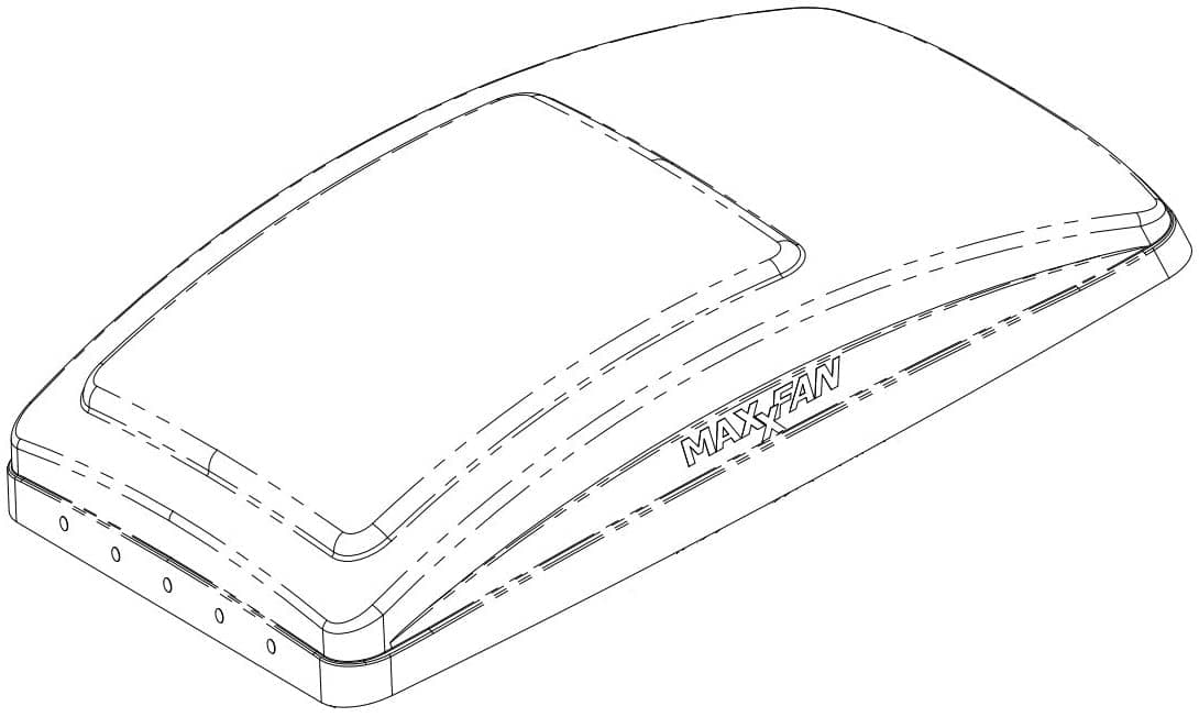 MaxxAir Replacement Vent Lid | Smoke, Fits MaxxFan 5100K-8951K Roof Vents