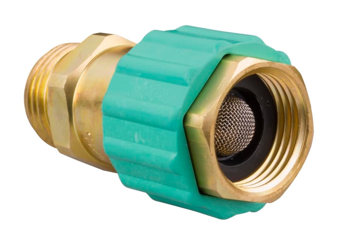 JR Products Deluxe High-Flow Water Regulator | Brass, 55 PSI Preset