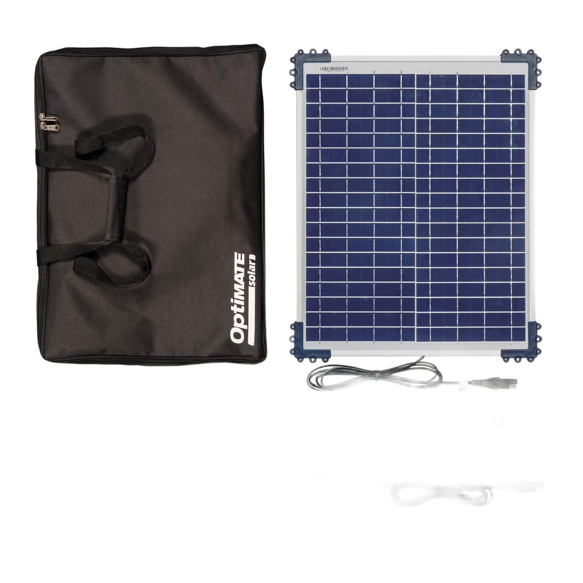 OptiMate Solar DUO 20W 12V Charger & Maintainer Travel Kit
