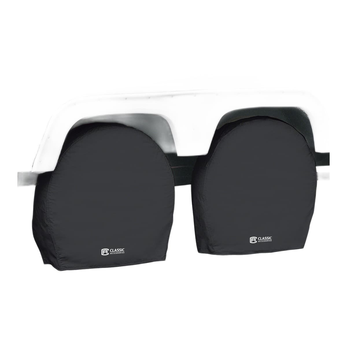 Classic Accessories Over Drive RV Wheel Covers, 2-Pack, Black