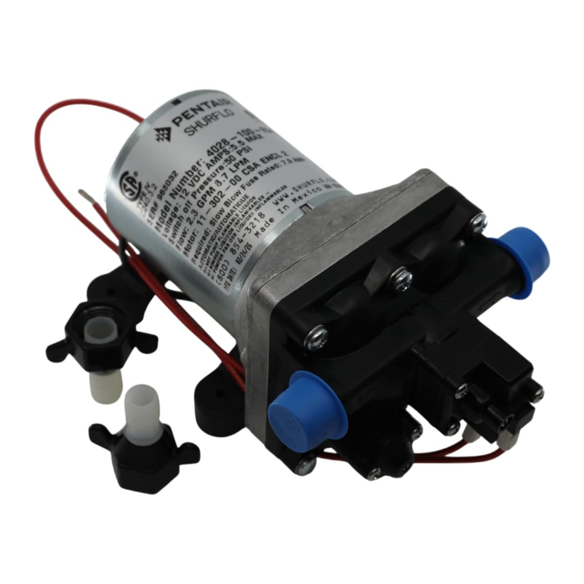 SHURFLO Revolution 12V DC RV Fresh Water Pump, 2.0 GPM
