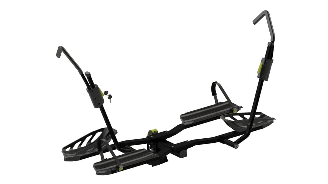 Swagman SKAHA 2 Hitch Bike Rack | 2 Bikes, eBike Approved, Zero Frame Contact