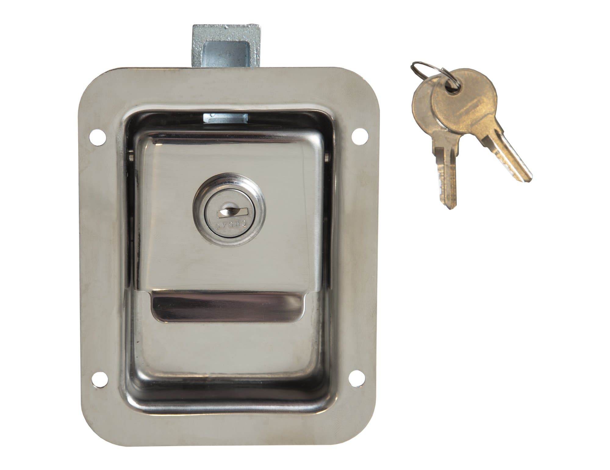 Buyers Products Junior Stainless Steel Flush Mount Paddle Latch | Keyed Lock