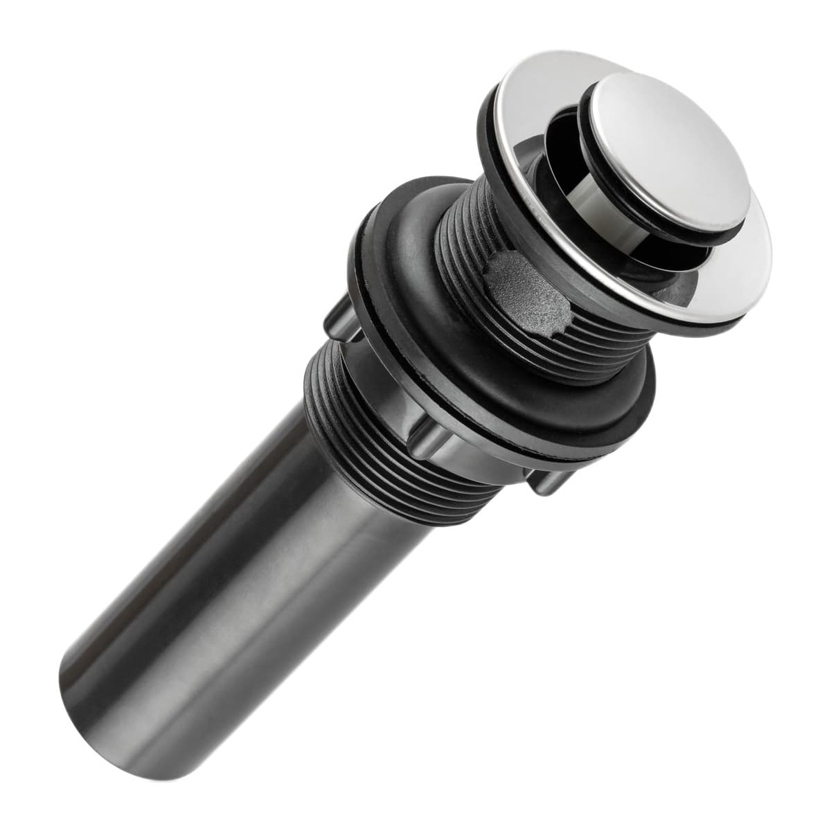 Dura Faucet RV Sink Pop-Up Drain | No Overflow, Chrome