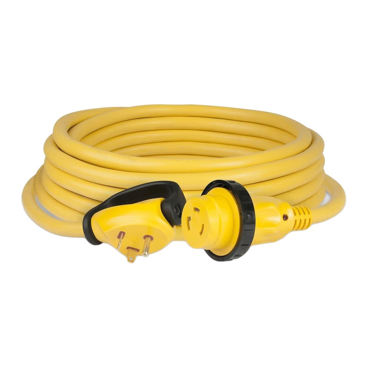 Marinco ParkPower 30A 125V RV Shore Power Cord, 50 ft, Yellow
