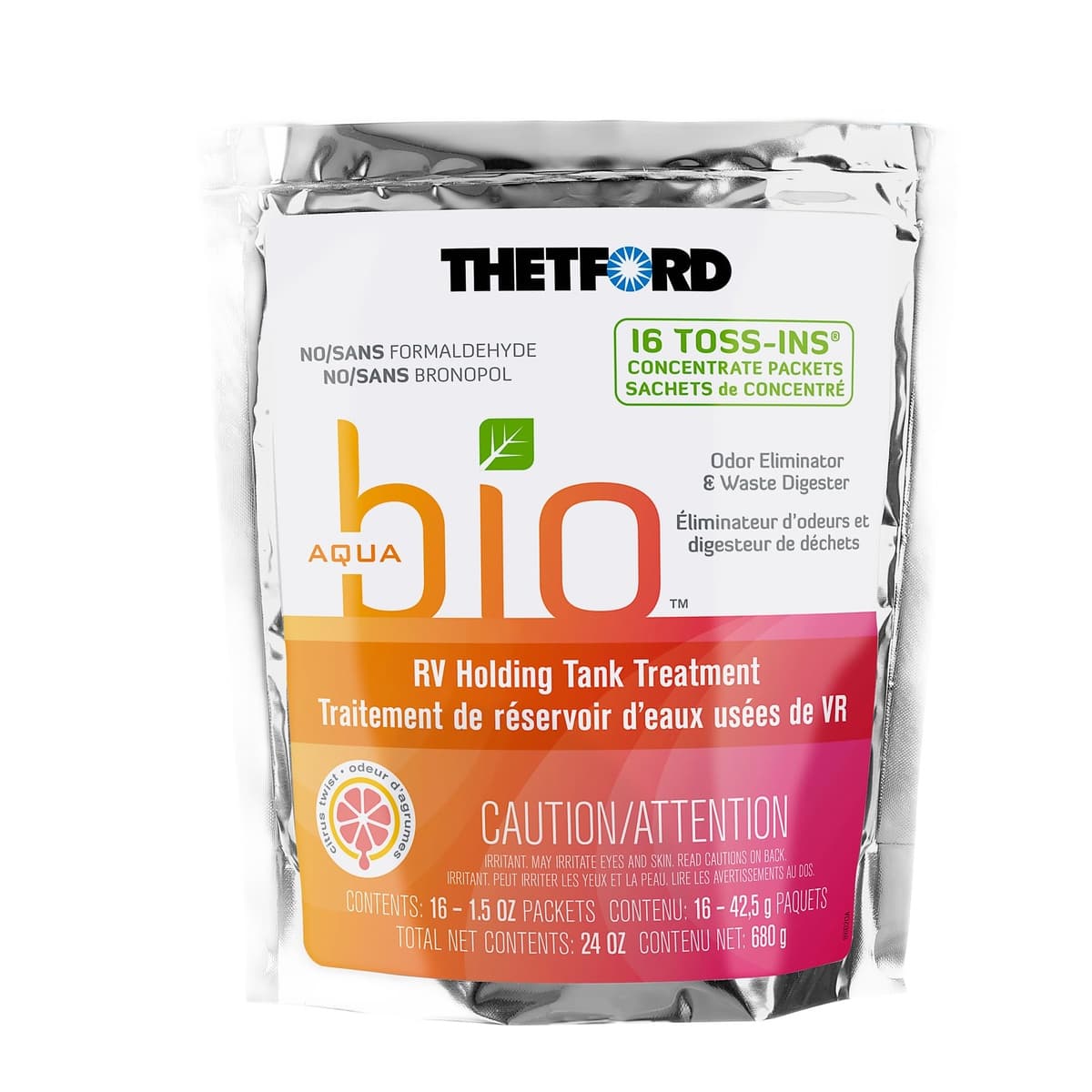 Thetford AquaBio Toss-In Tank Treatment Packets | 16 Count