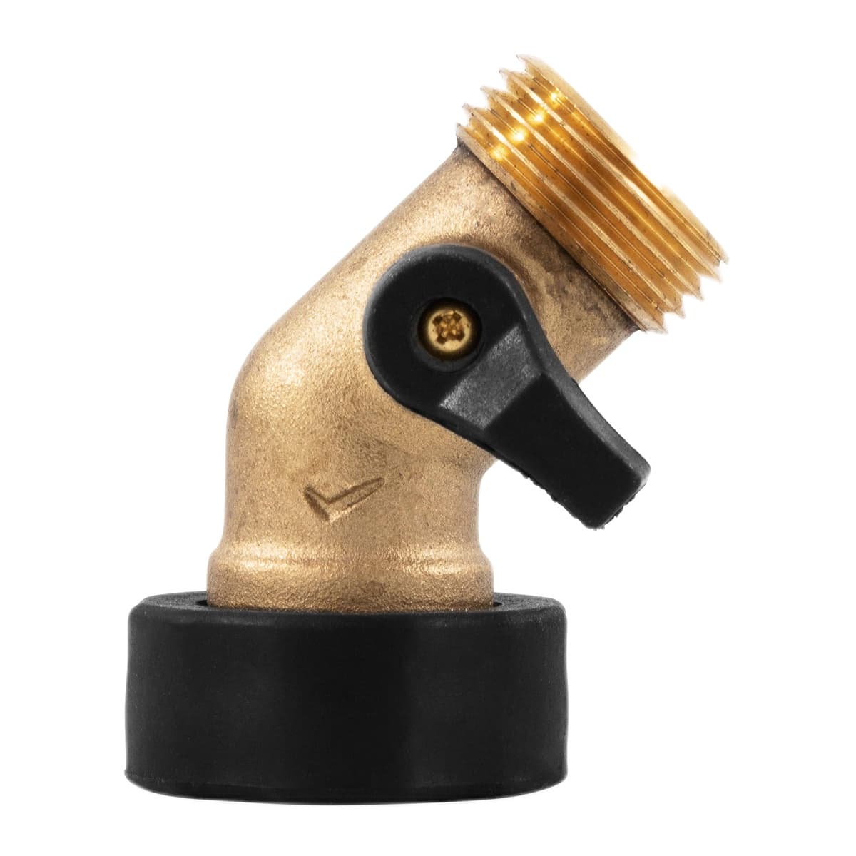 Camco Solid Brass 45-Degree Drinking Water Valve | Shut-Off