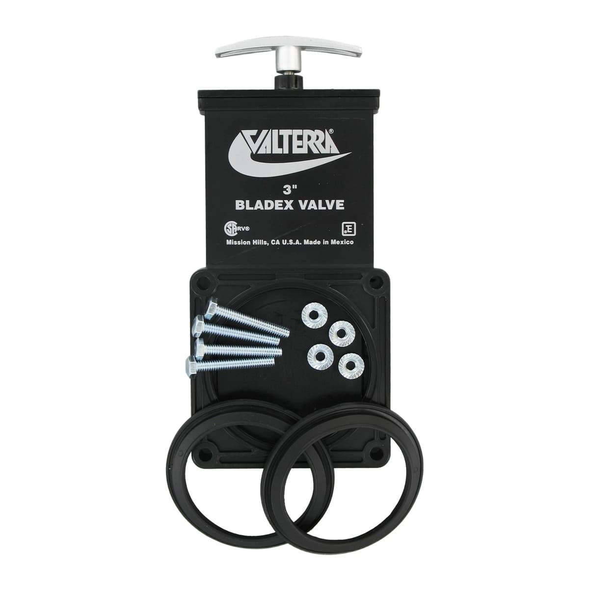 Valterra Bladex 3" Waste Valve with Metal Handle