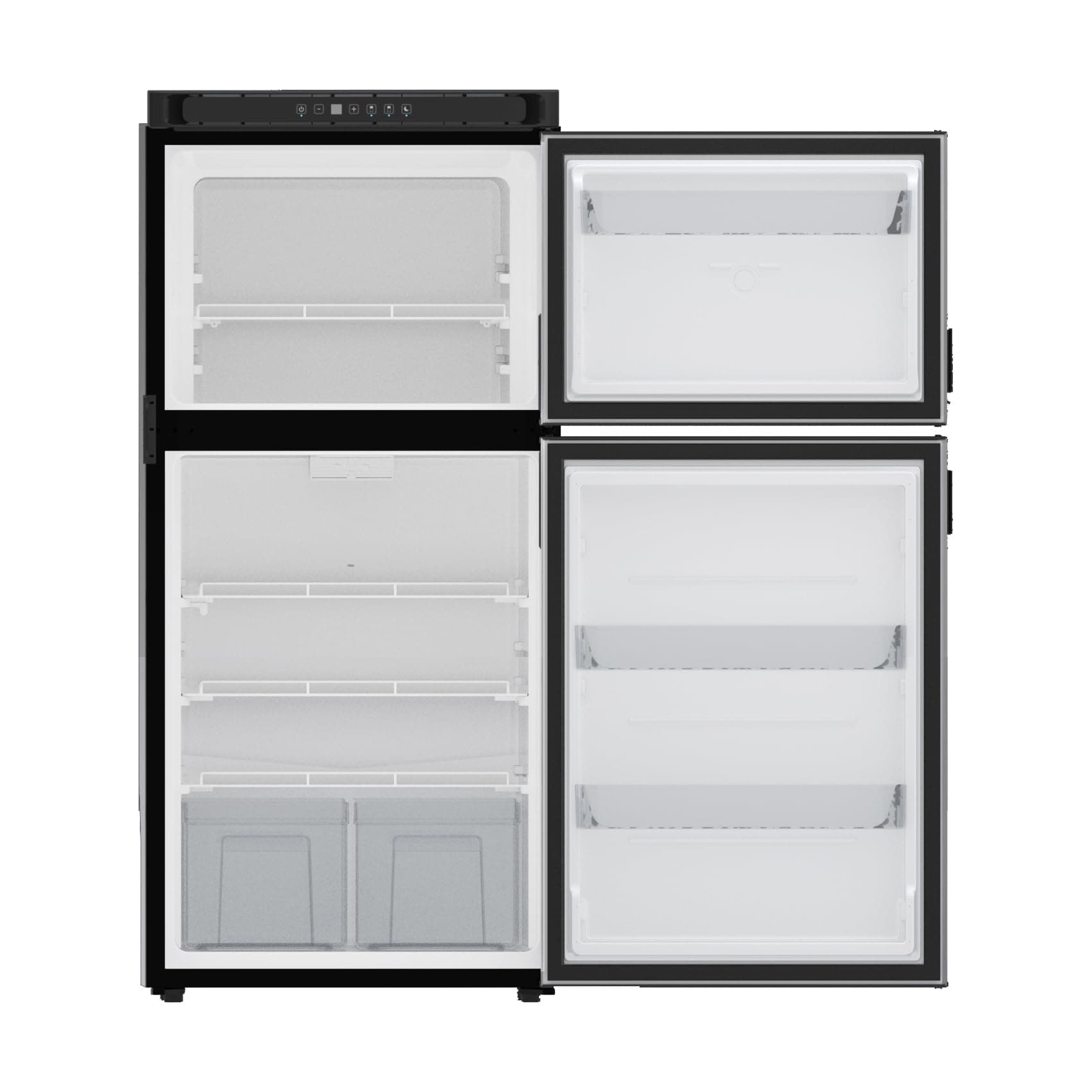 Norcold Polar N8DC 12V Compressor RV Refrigerator | 8 cu. ft., Stainless, Right-Hand Door