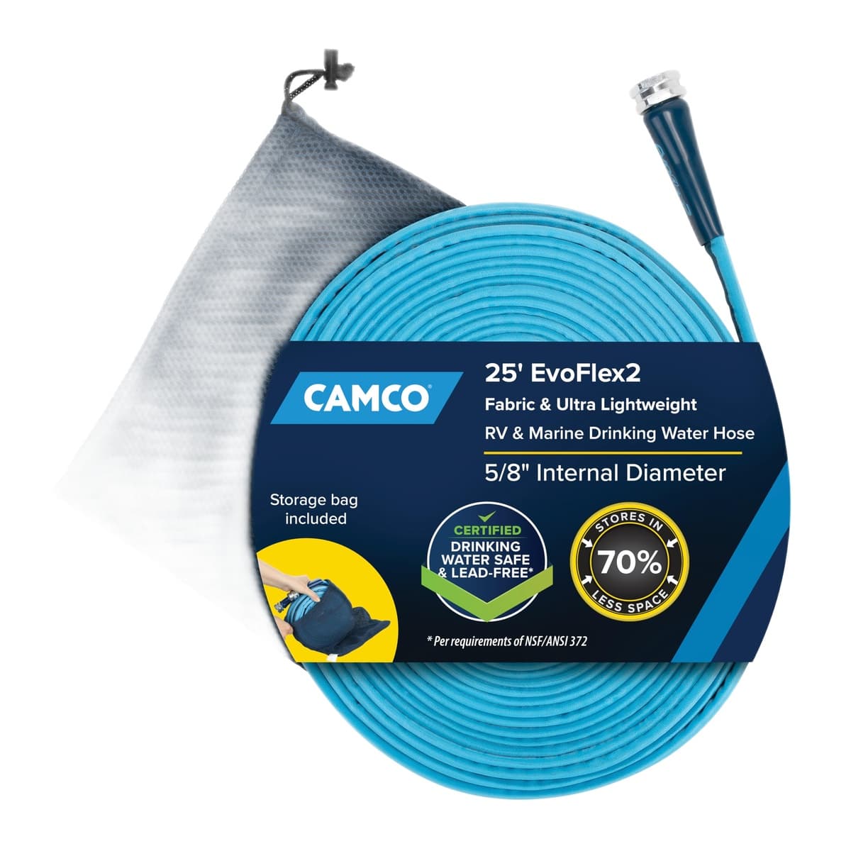 Camco EvoFlex2 25-Ft RV Drinking Water Hose